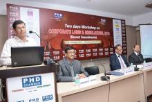  Dr. M. S. Sahoo,CCI, delivering Valedictory Address at the Workshop on "Corporate Laws and Regulations, 2016" organised by PHD Chamber of Commerce on 10th August, 2016 at PHD House