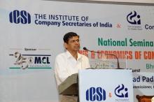 Dr. M. S. Sahoo,CCI, delivering speech at National Seminar on Laws & EoC, Bhubaneswar